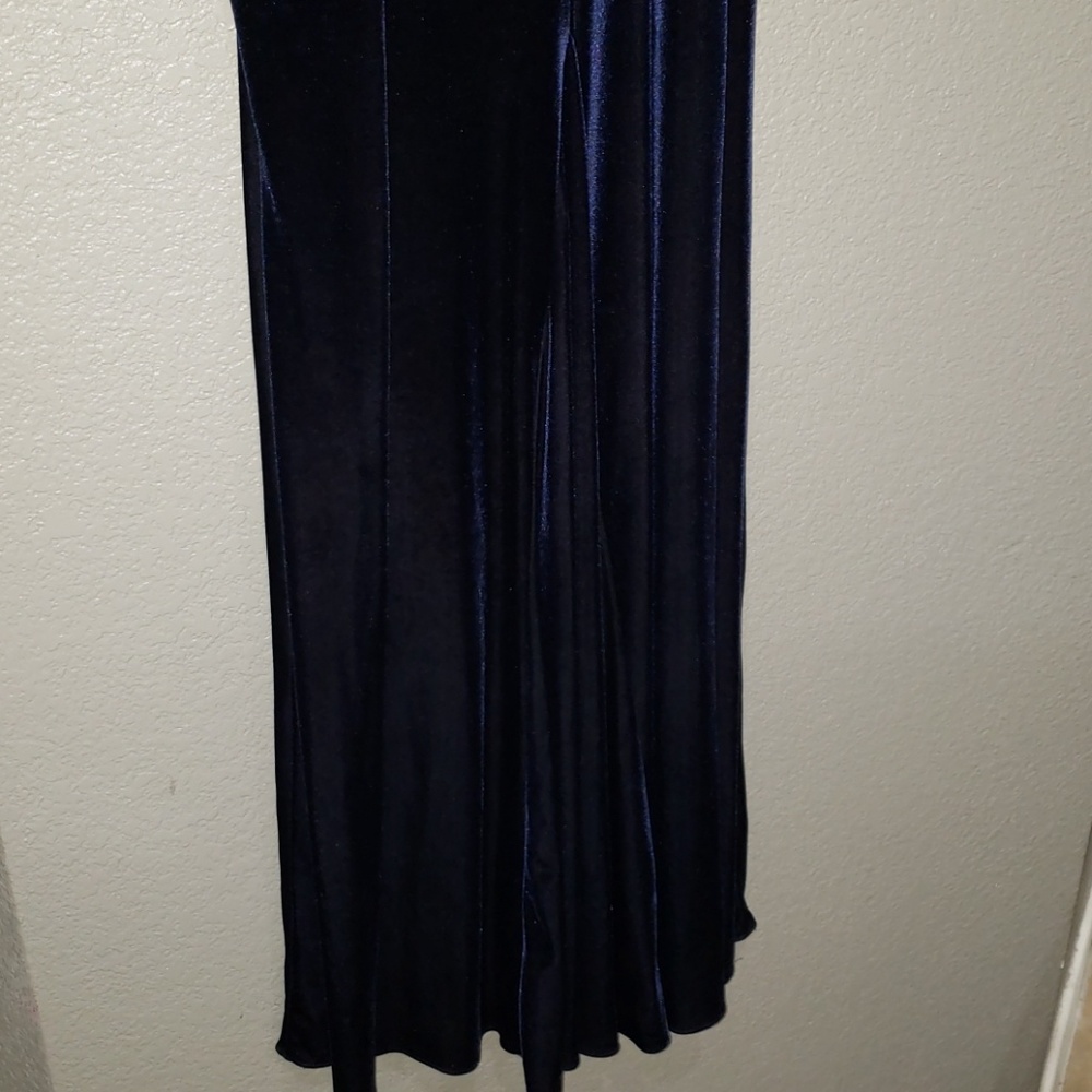 Adrianna papell navyblue velvet* outfit #12019 - Picture 6 of 7